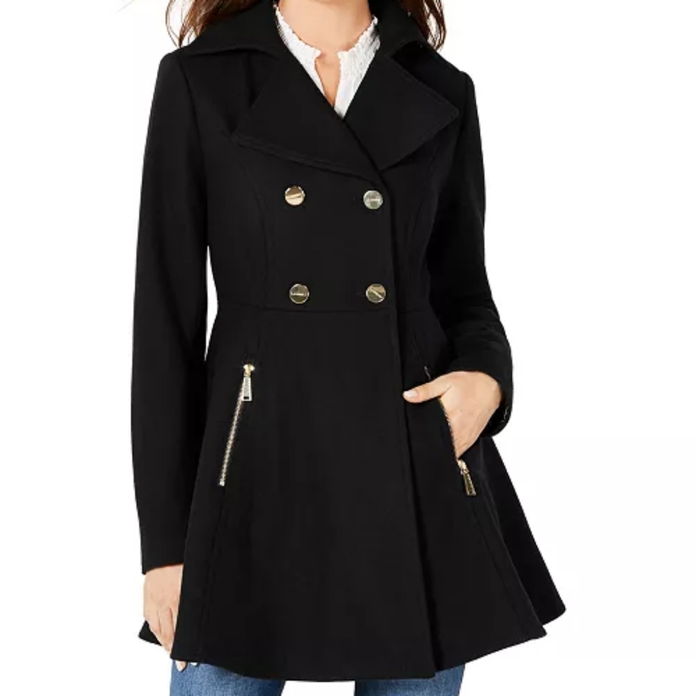 Wool Pleated Coat